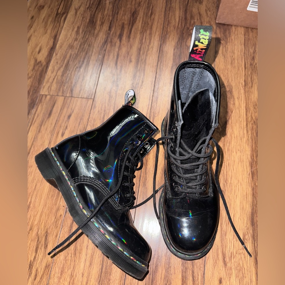 DR. MARTENS DOC MARTENS 1460 SINCLAIR RAINBOW BOOTS SIZE 4UK 6US 37EU WOMENS